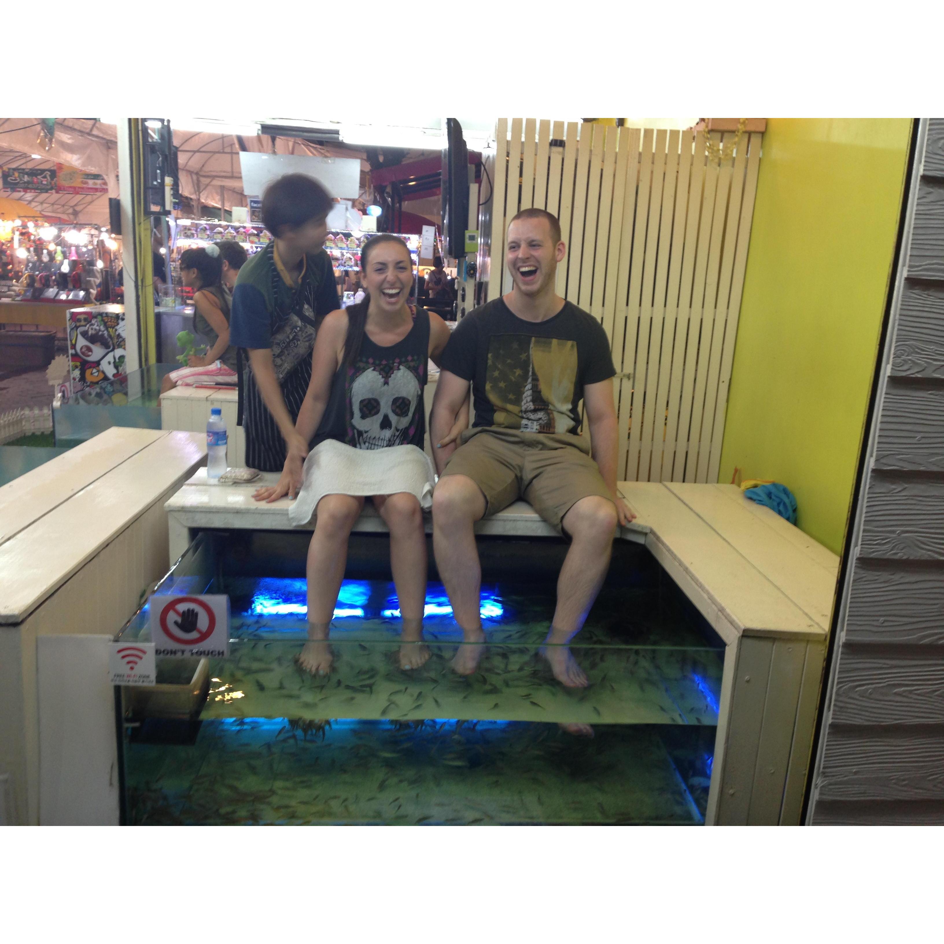Fish spa in Thailand!