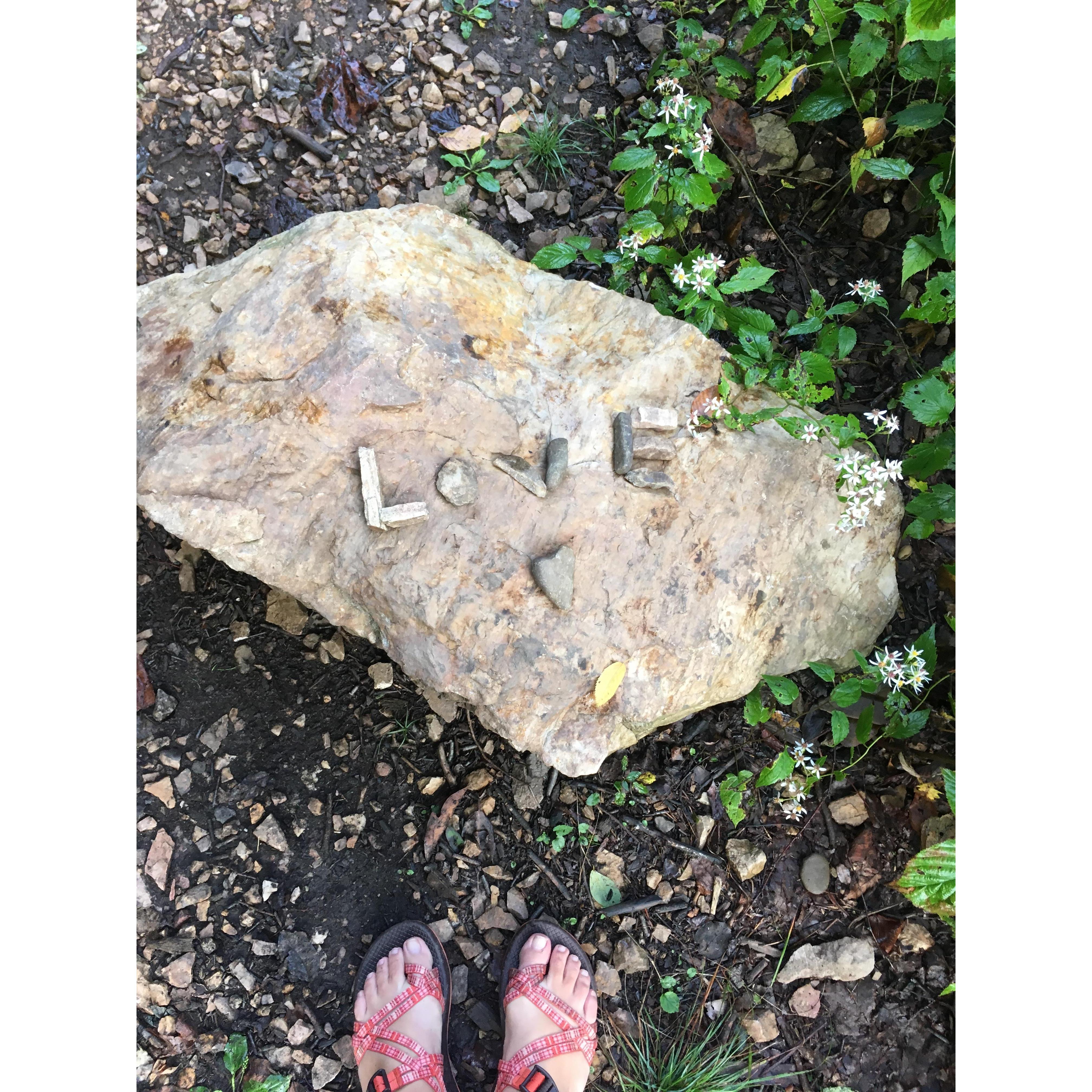 message from a stranger at St Mary's Wilderness