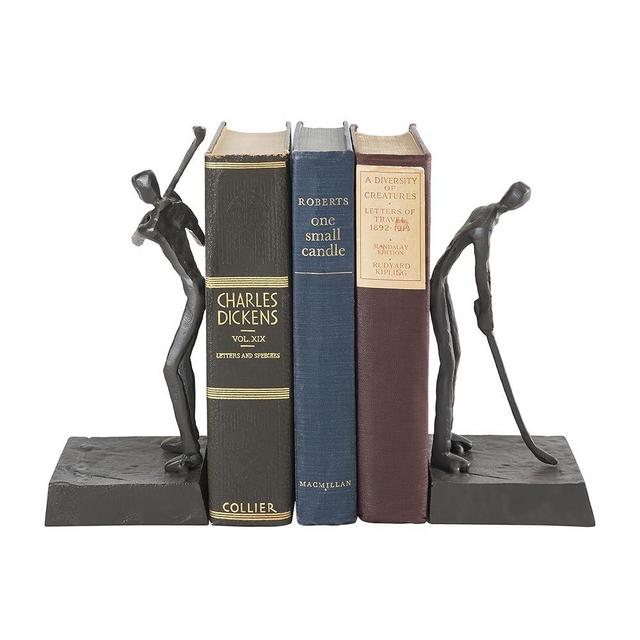 Danya B ZI16003 Golfers Iron Bookend Set – Golf Home Decor and Office Décor - Great Gift Idea for Golf Lovers