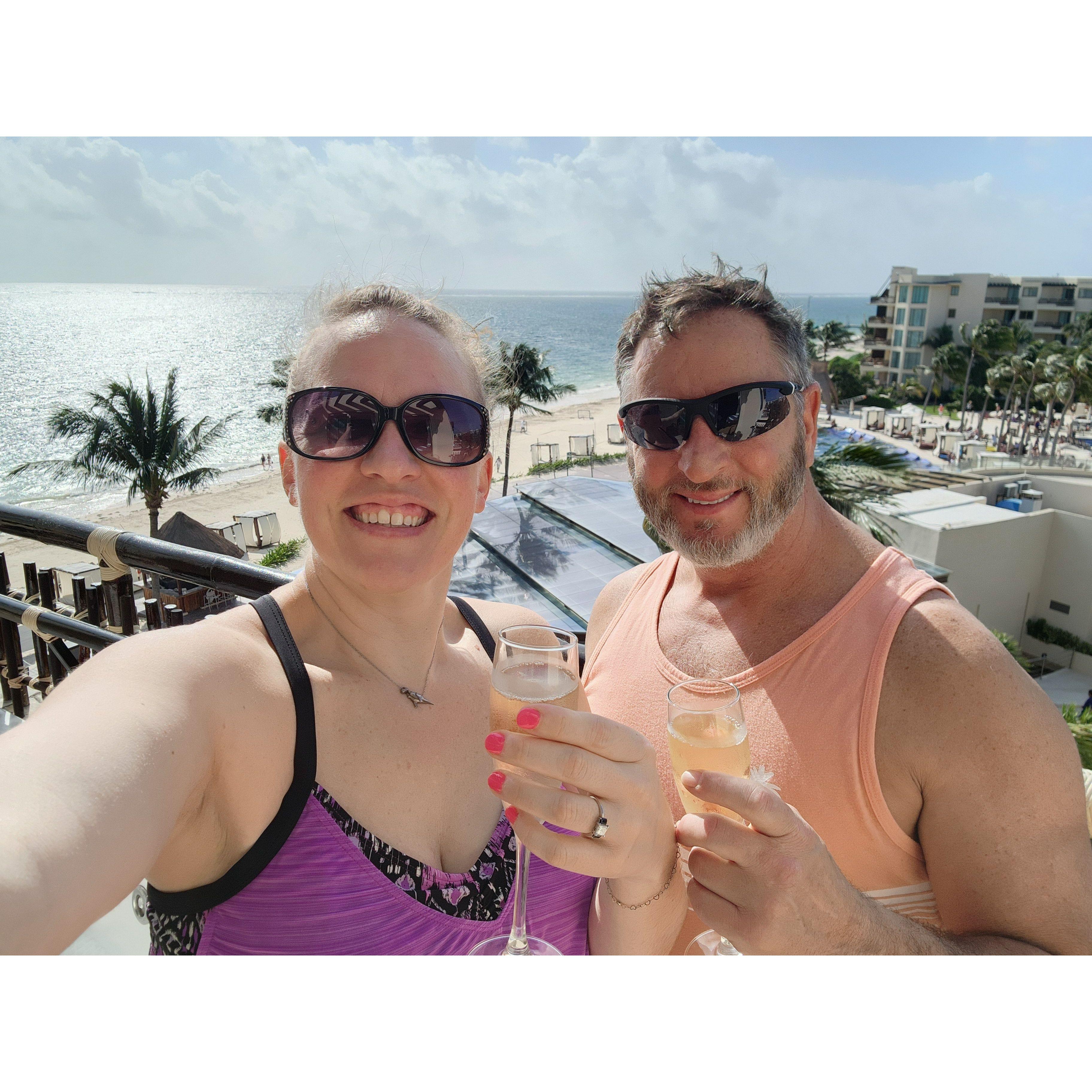 Cancun, engagement celebration! January 2024.