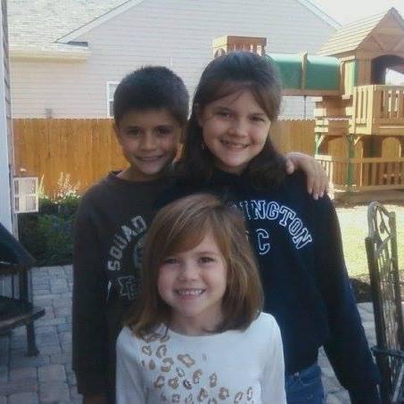 Childhood picture of Kaitlyn, Jacob, and Emily