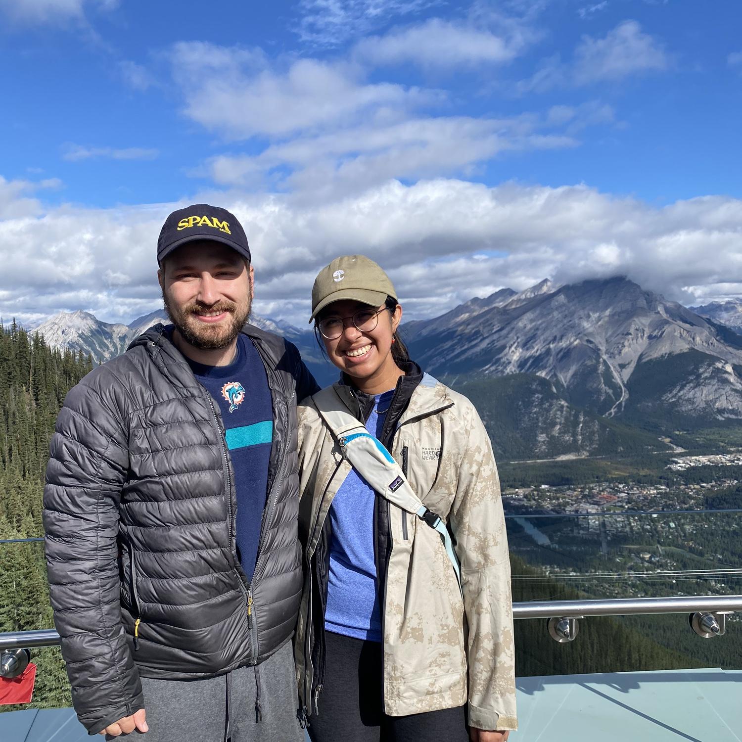 At the top of the Banff Gondola!