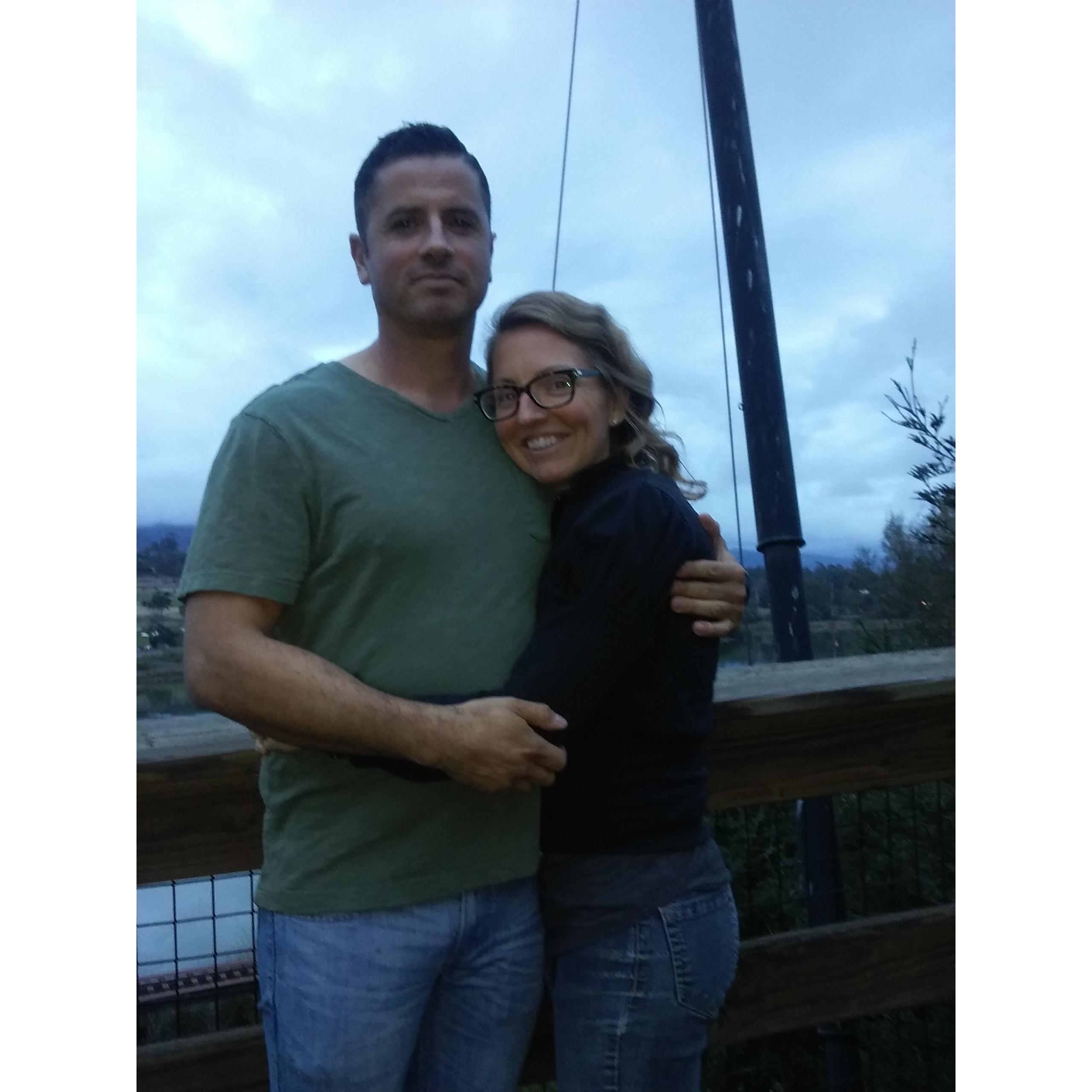 Josiah snapped this photo of us at the Santa Barbara zoo. It is one of my favorites.