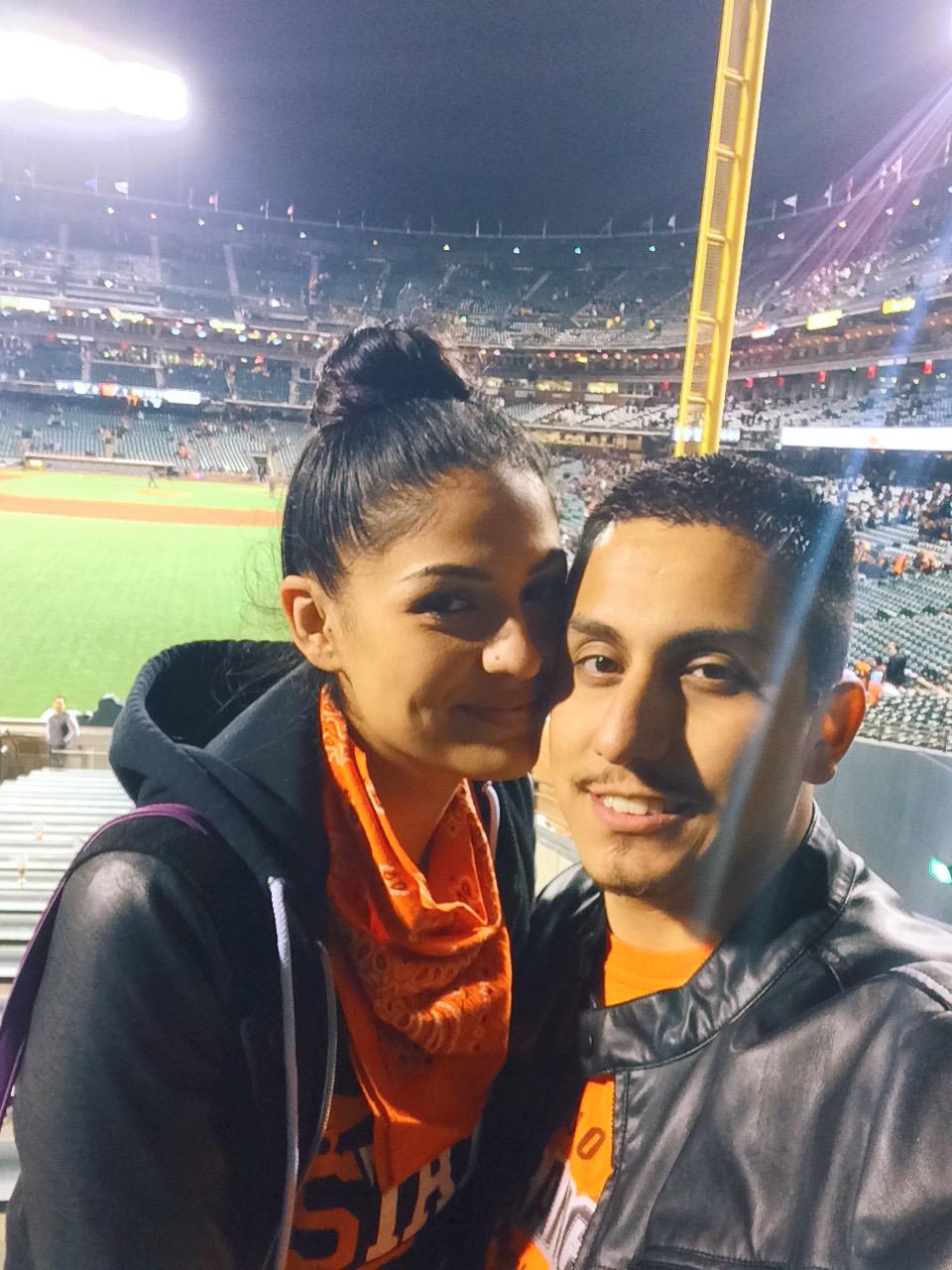 Our first SF Giants game together.