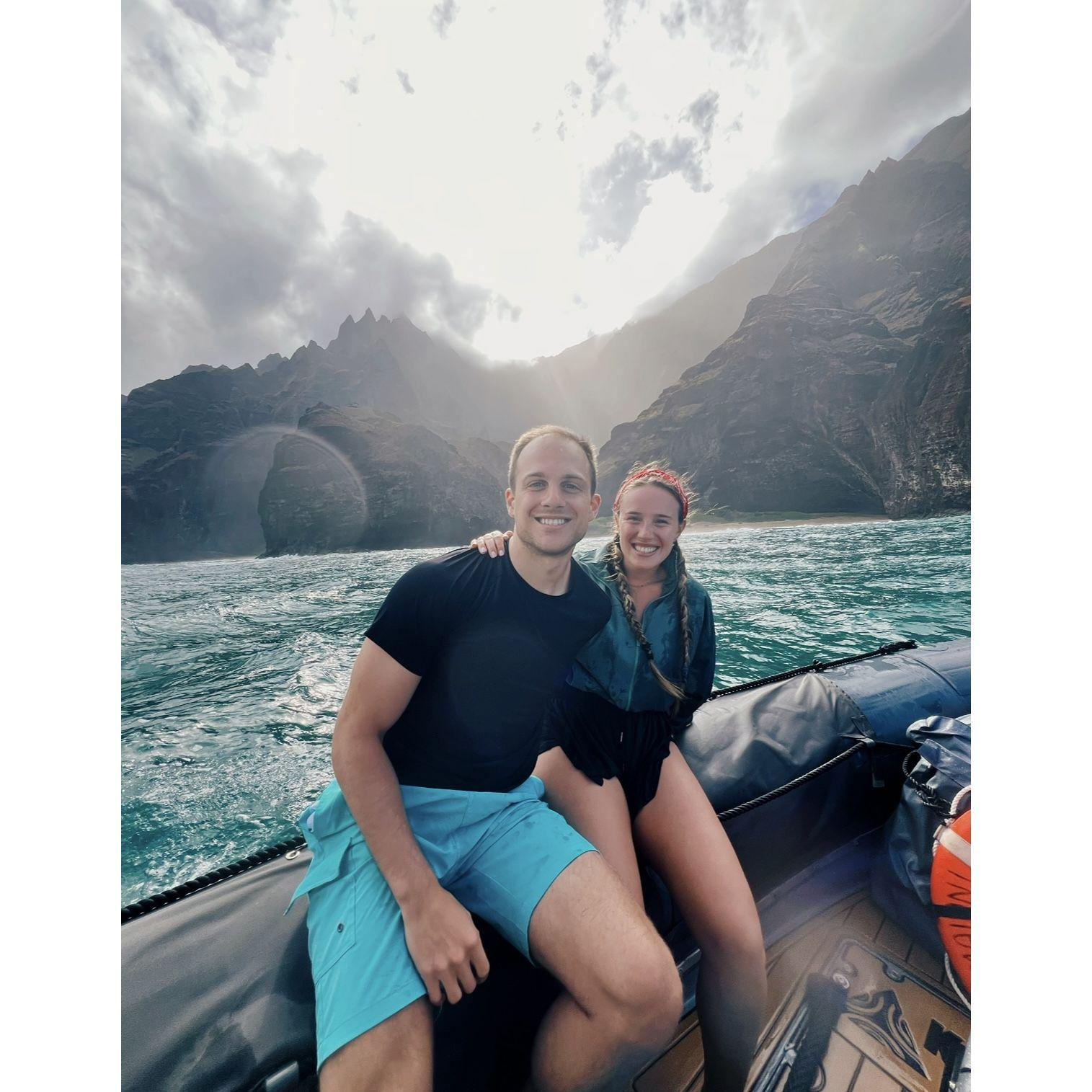 Na Pali Coast in Kaui, Hawaii