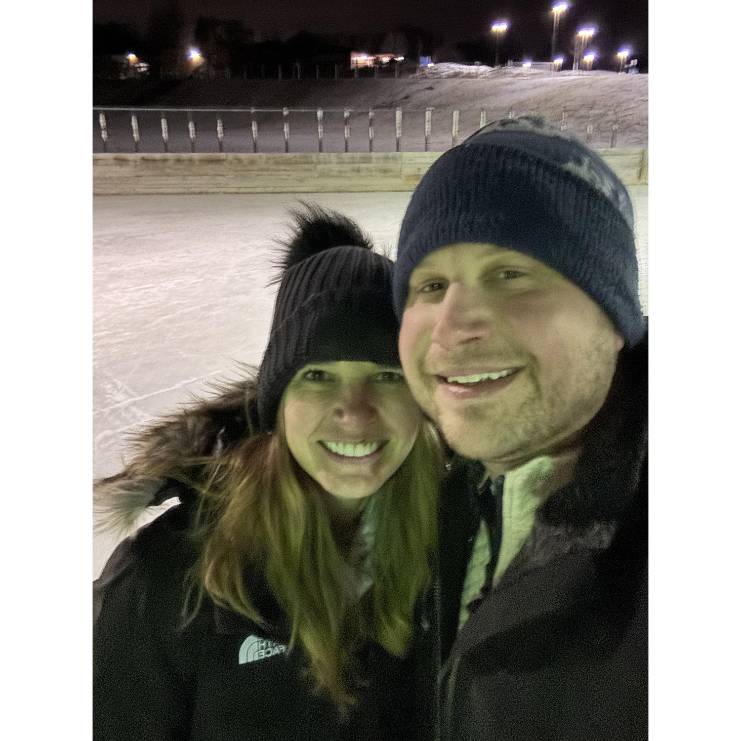 Skating at Glen Lake