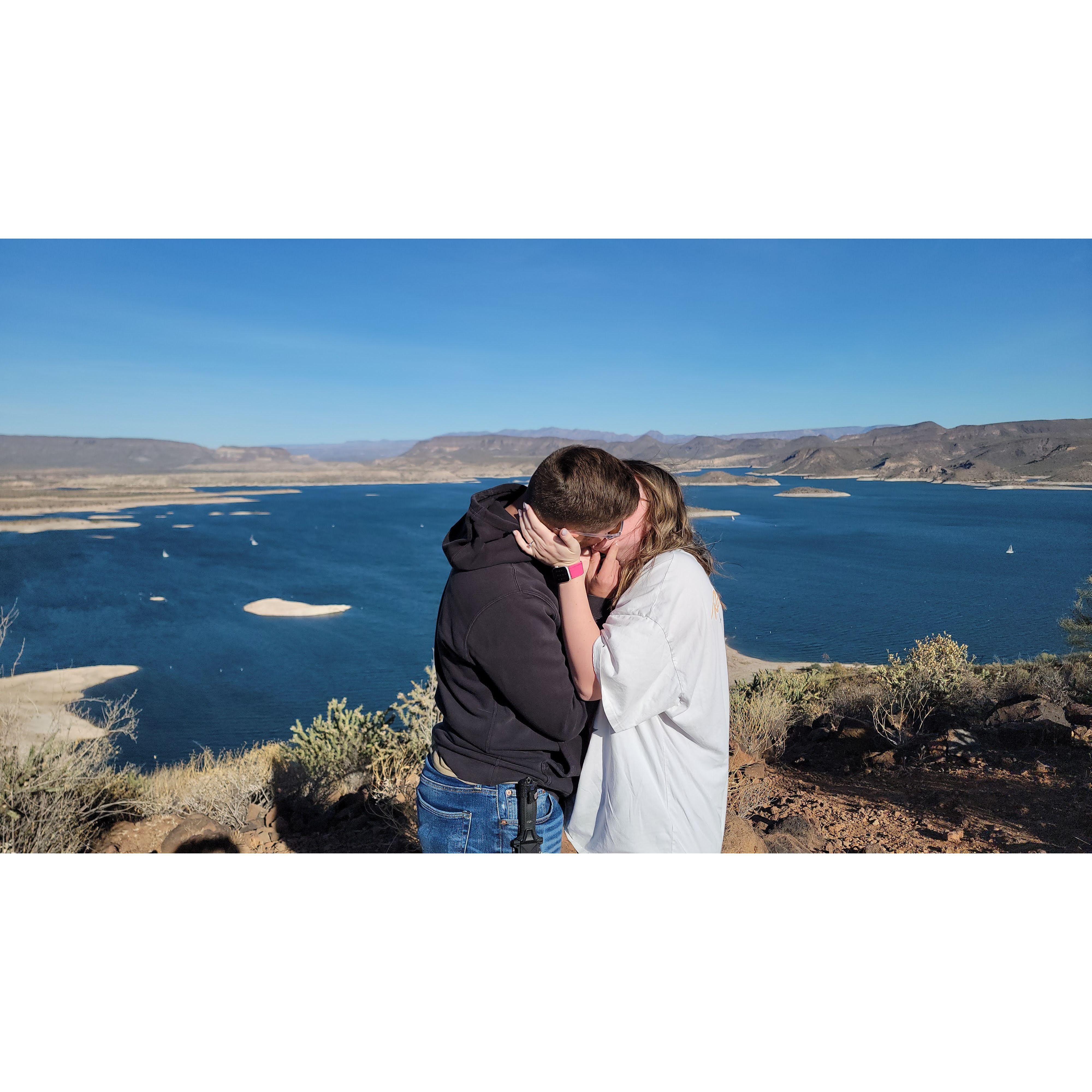 the kiss to bring me to reality that i was actually engaged