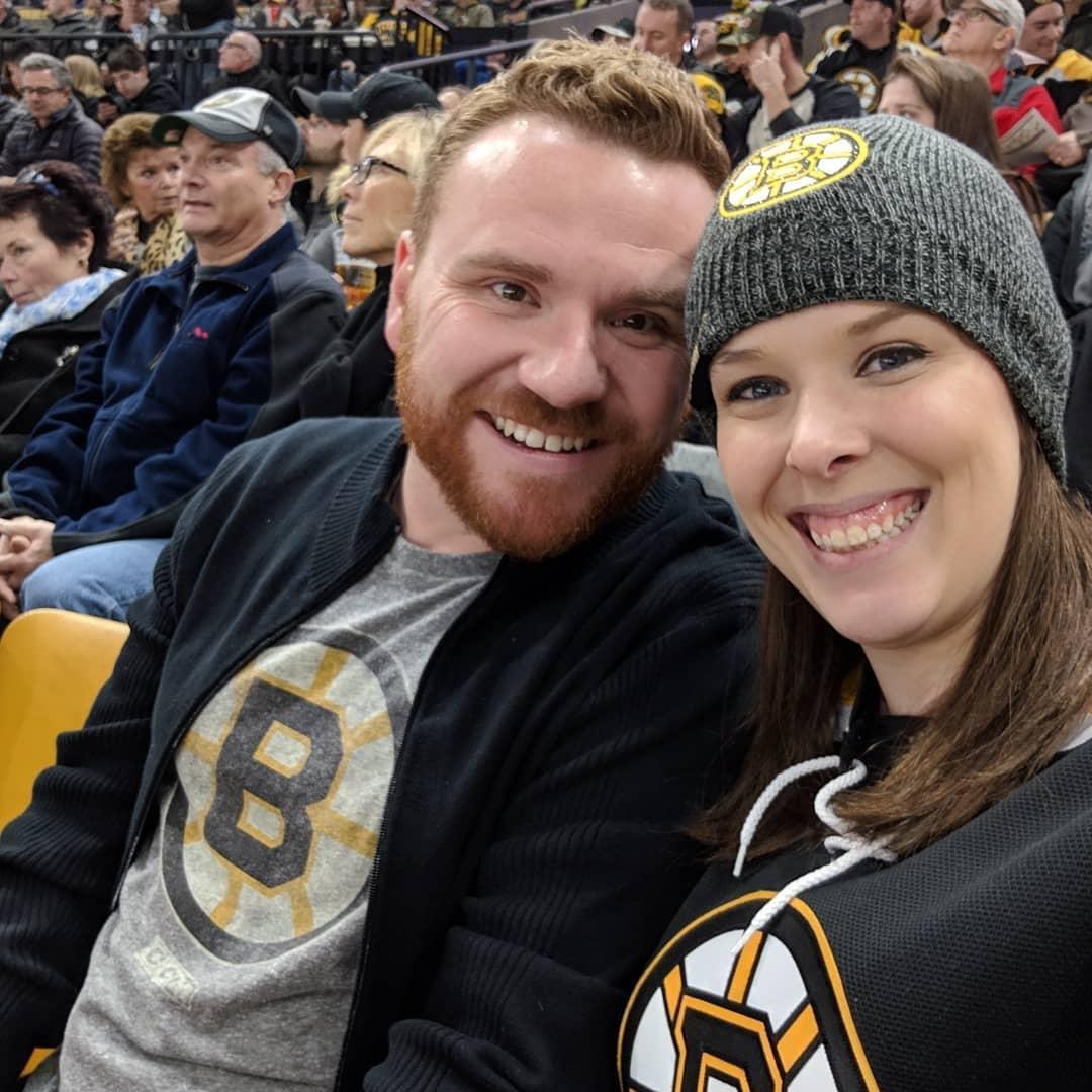 Our first Bruins game together!