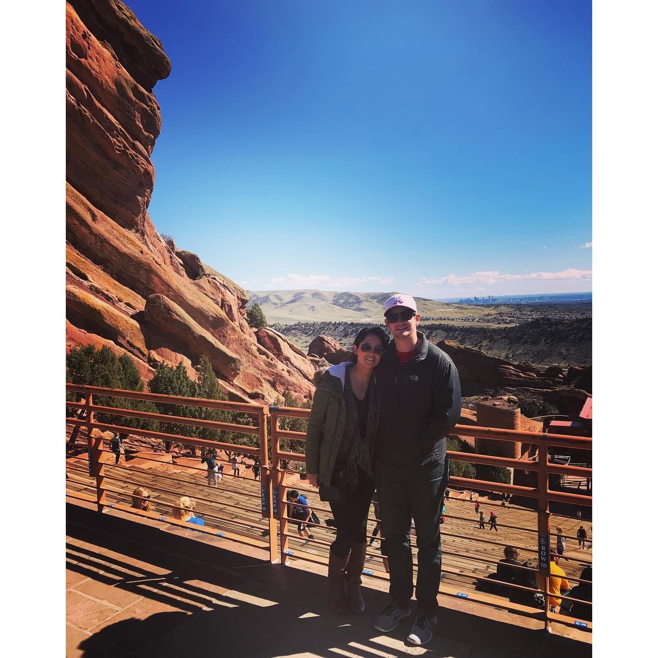 Visiting the fam in Denver and hanging at Red Rocks