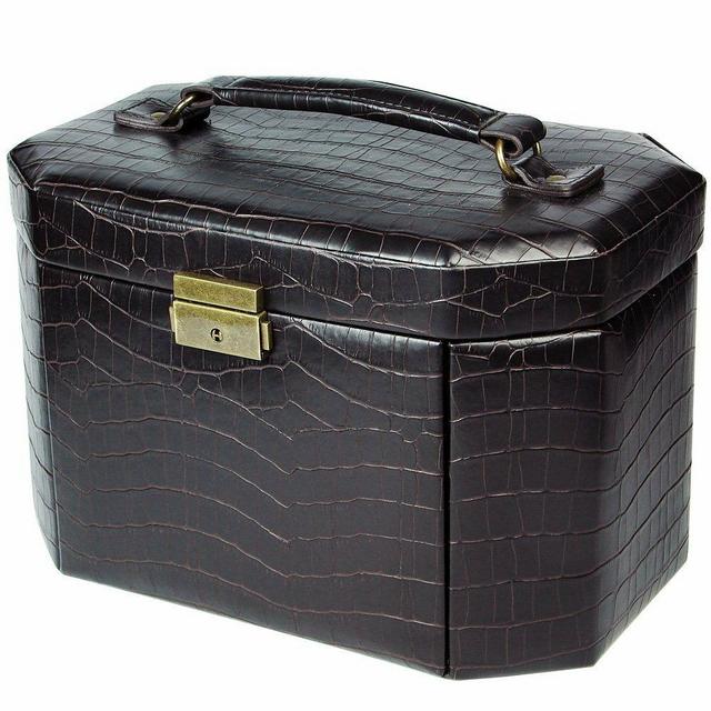 Luxury Leatherette Jewelry Travel Case