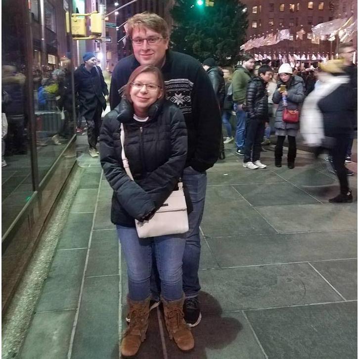 A good picture showing our height differences