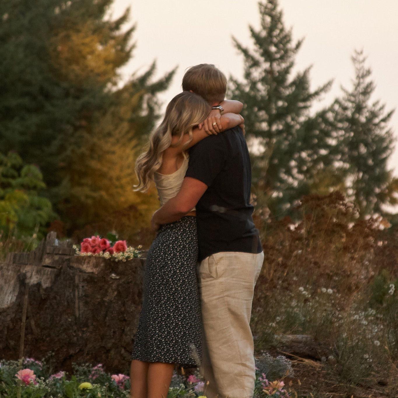 Fletcher proposed in the same location as our first date.