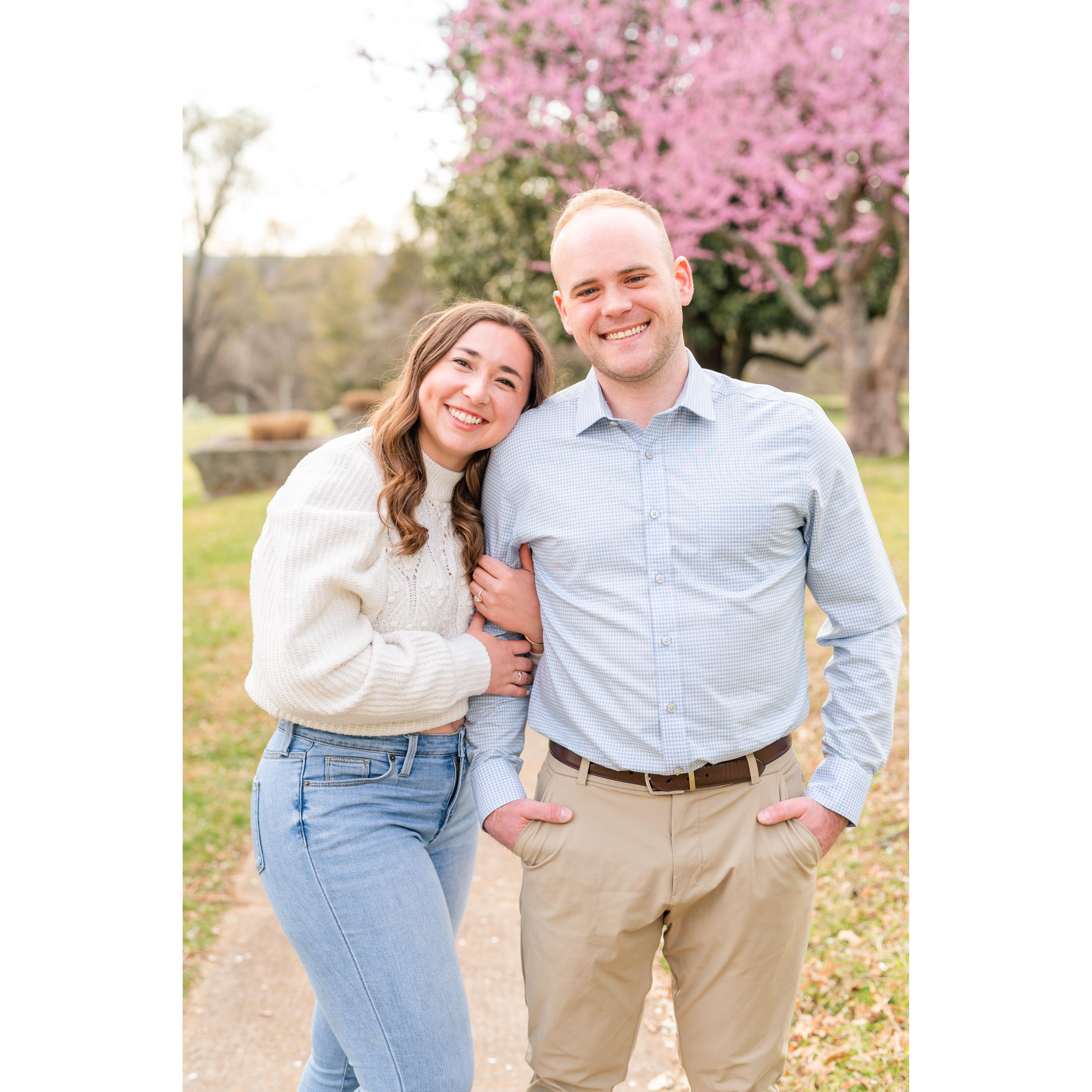 Our engagement shoot at Maymont by our amazing wedding photographers Michael and Laura Archer