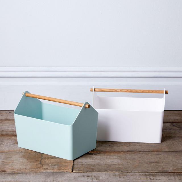 Wood-Handled Storage Box
