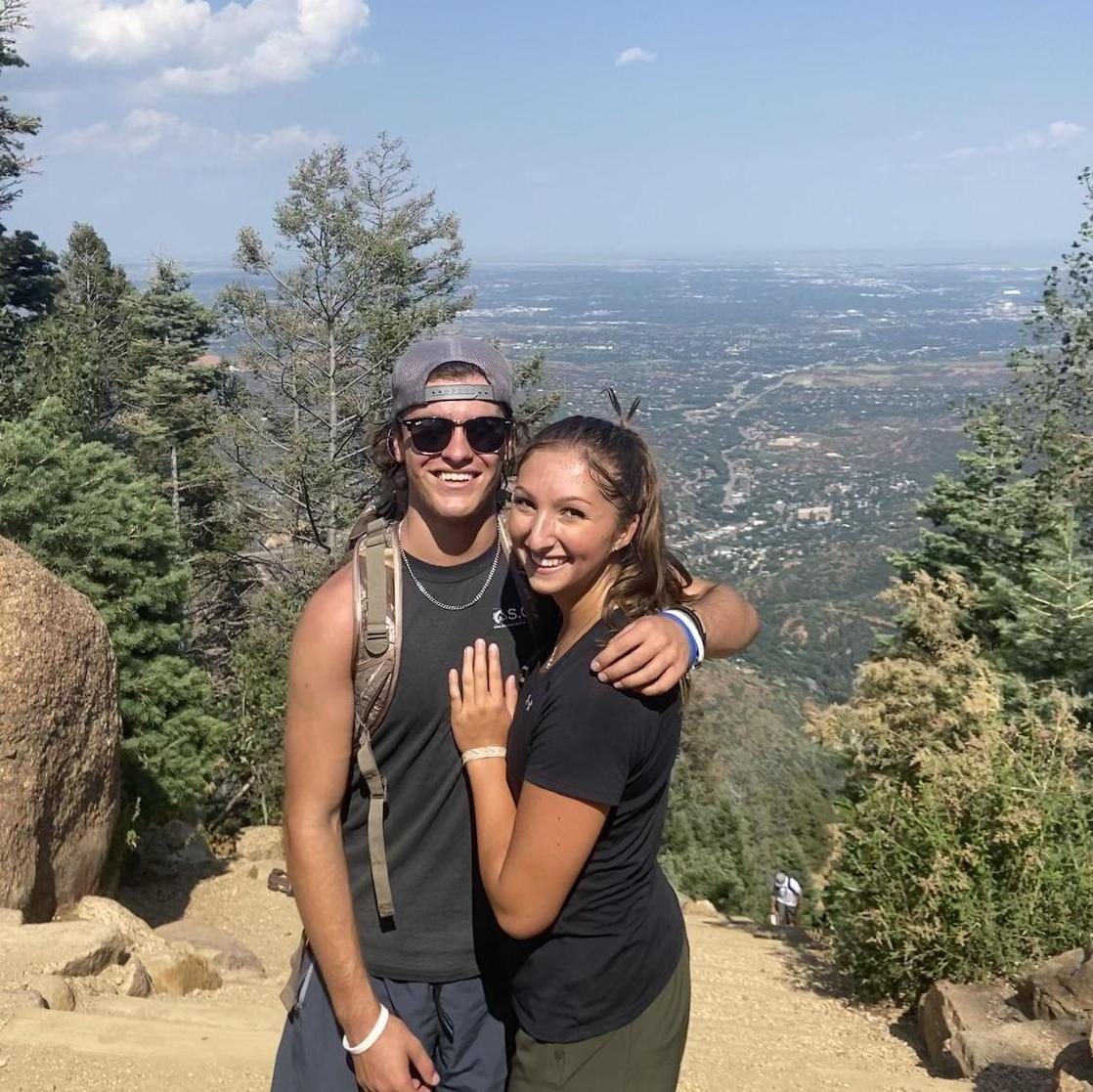 Our first date to the Manitou Incline! Ask us who won the race to the top ;-)