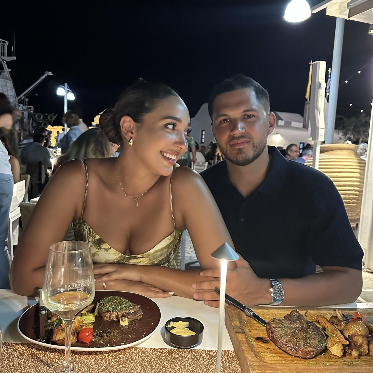 Dinner in Paros with our friends Lia & James <3