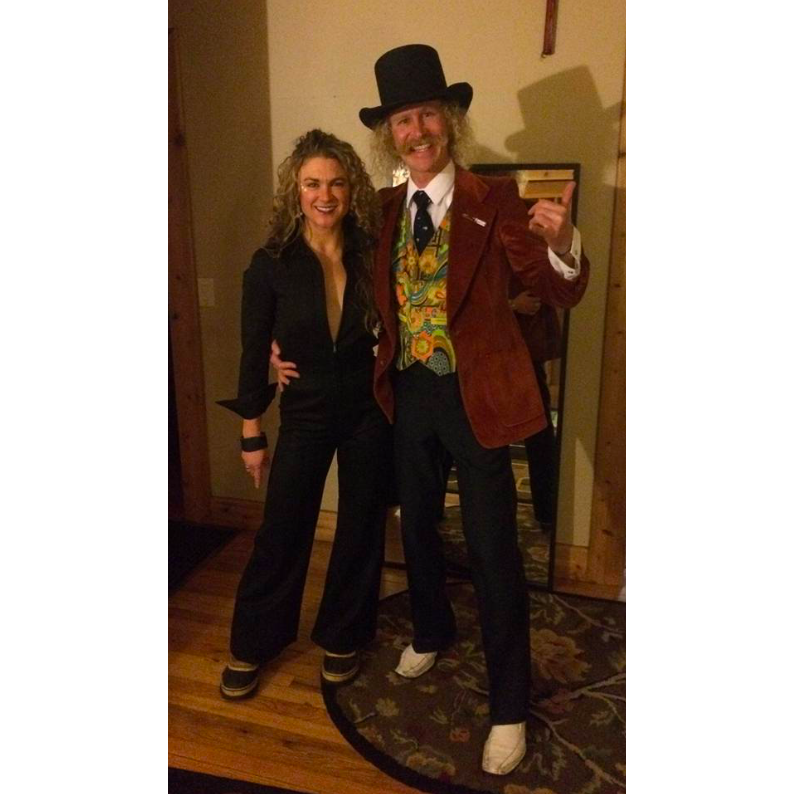 This is what we looked like the night we got in engaged. Classic!!