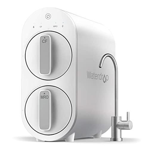 Waterdrop G2 RO Reverse Osmosis Water Filtration System, Tankless, 400 GPD Fast Flow, Reduces TDS, 1:1 Pure to Drain, FCC Listed, USA Tech, WD-G2-W, White