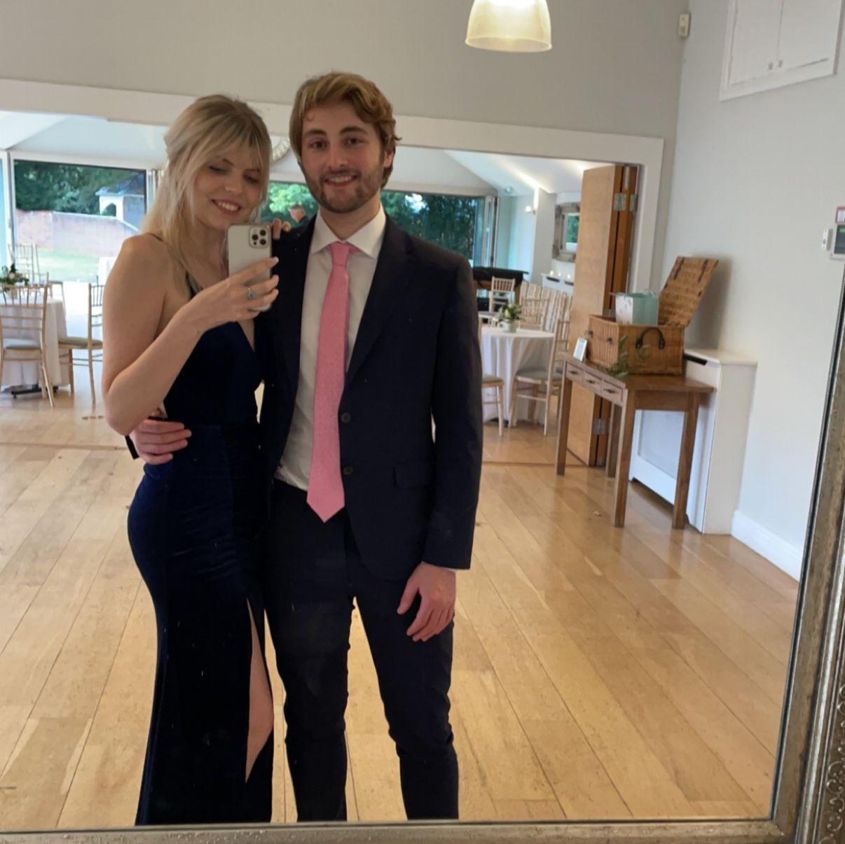 Our first wedding together