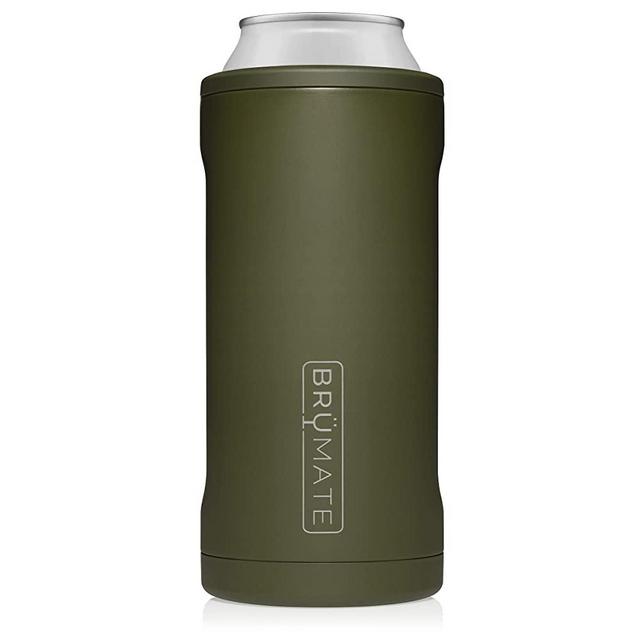BrüMate Hopsulator Juggernaut Double-walled Stainless Steel Insulated Can Cooler For 24 Oz And 25 Oz Cans… (OD Green)