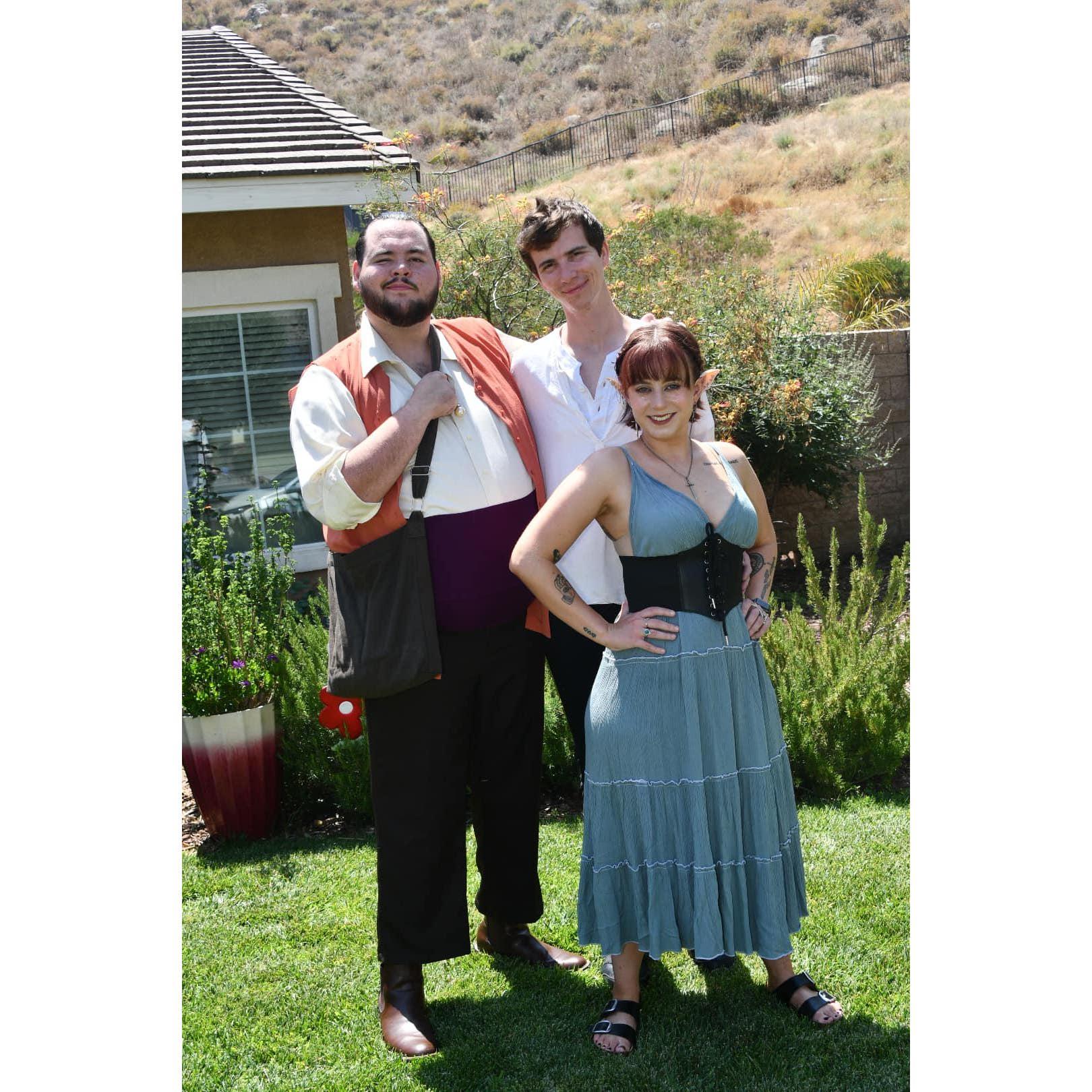Our first Renaissance Faire with Jared (the Best Man)