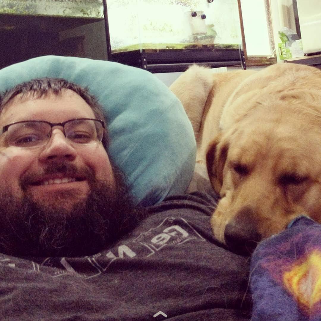 Georgie and Sam relaxing 2020
