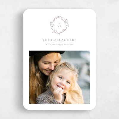 White Rounded Holiday Card - Egan Photo
