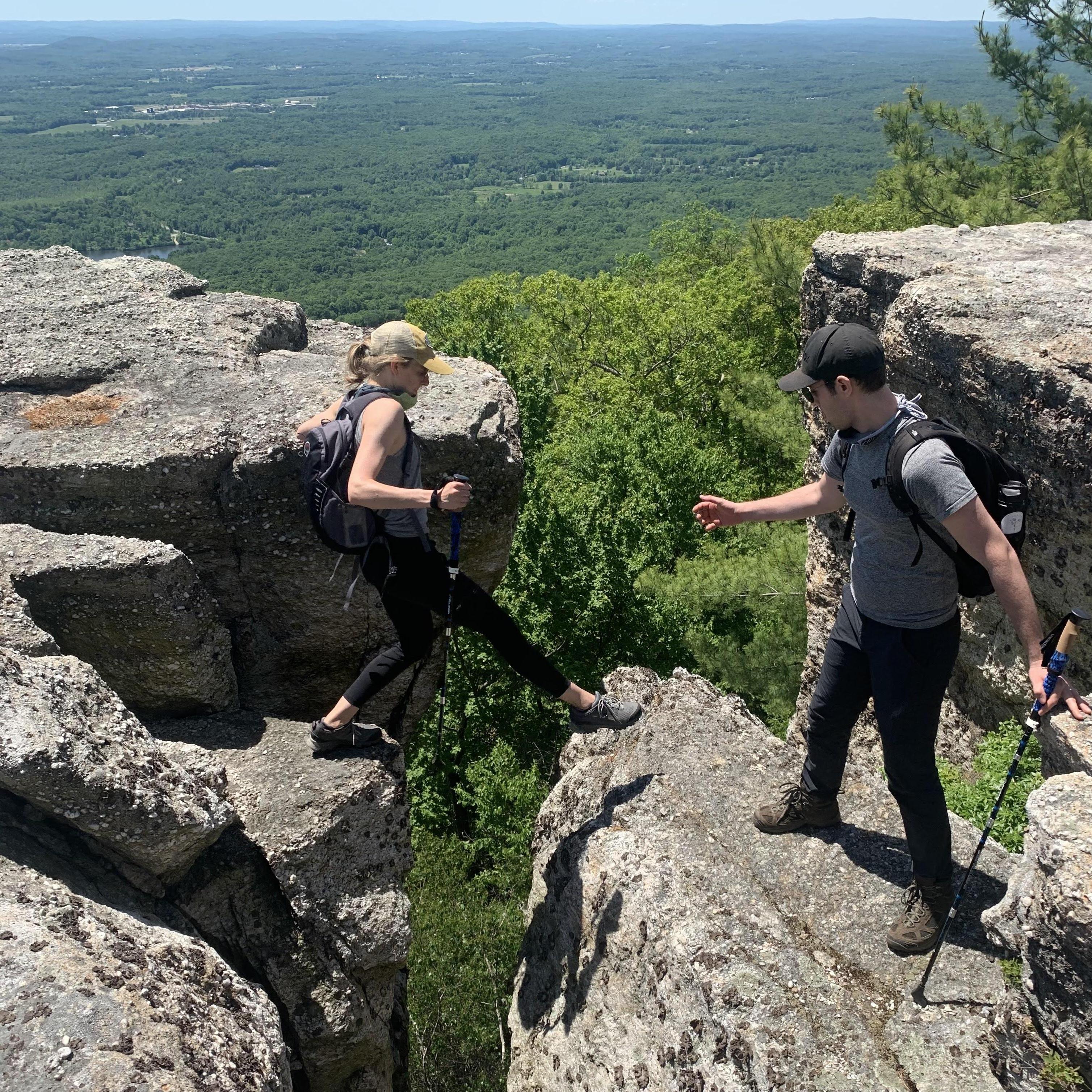 Hiking at the Gunks in upstate NY