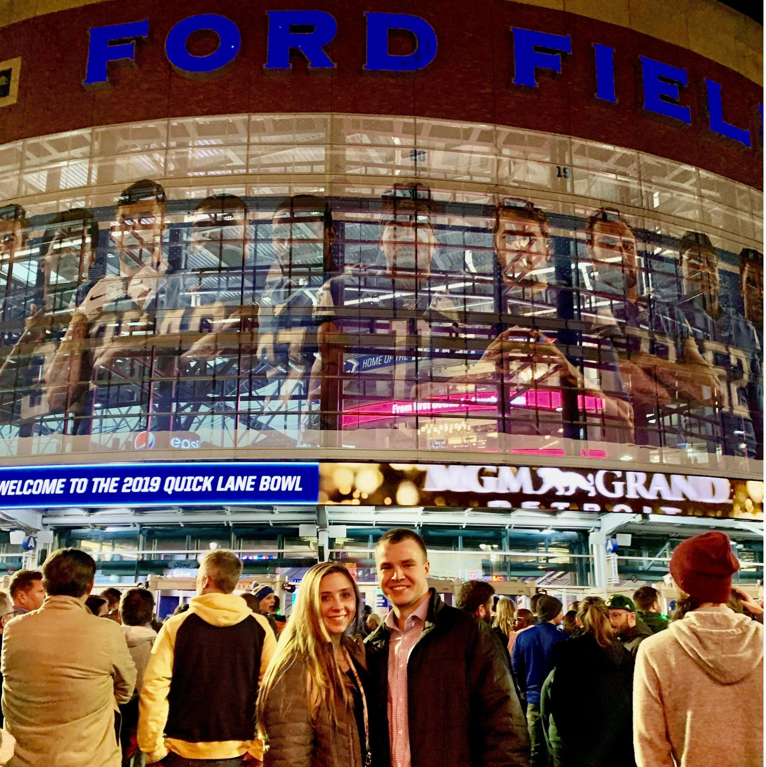 Cameron's first trip up to Michigan, after only a few months of dating. Got to experience Ford Field and a quick introduction to the family!
