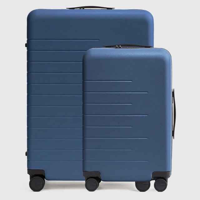Small Carry-On & Large Check-In Suitcase Set - Navy