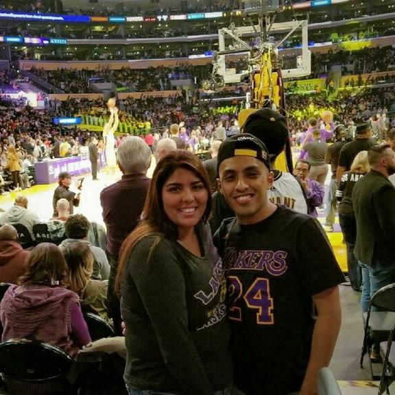 Kassy's first Laker game!