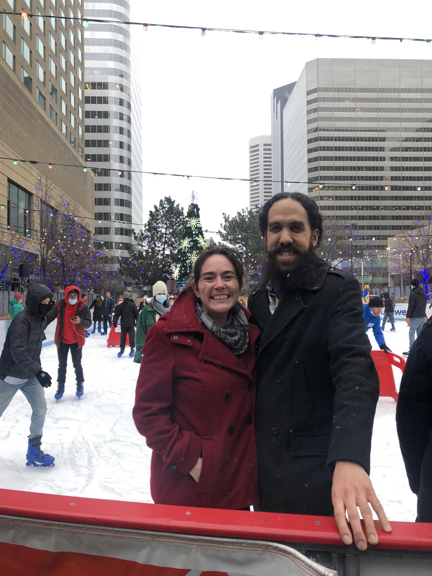 Morgan (finally) caved in on New Year's Eve 2021, and let Tasha convince him to go ice skating. He proposed that night.