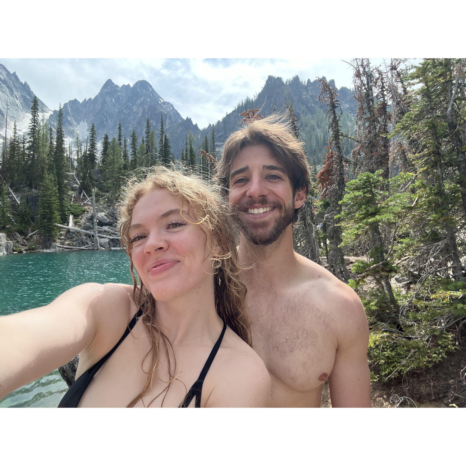 Colchuck lake hike - no food or water made it into our backpack but we made it !