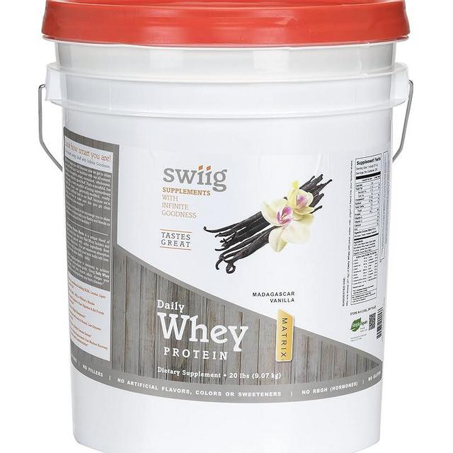 swiig Vanilla Daily Whey Protein Matrix Vanilla 20 lb
