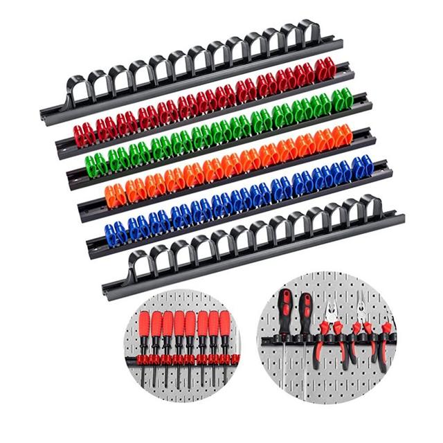 3-H Screwdriver Organizer, Pegboard Screwdriver Holder,Newly Opened Mold Made Wrench Organizer,Screwdriver Rack Surface’s Gloss,Wear Resistance is Improved for craftsman gift