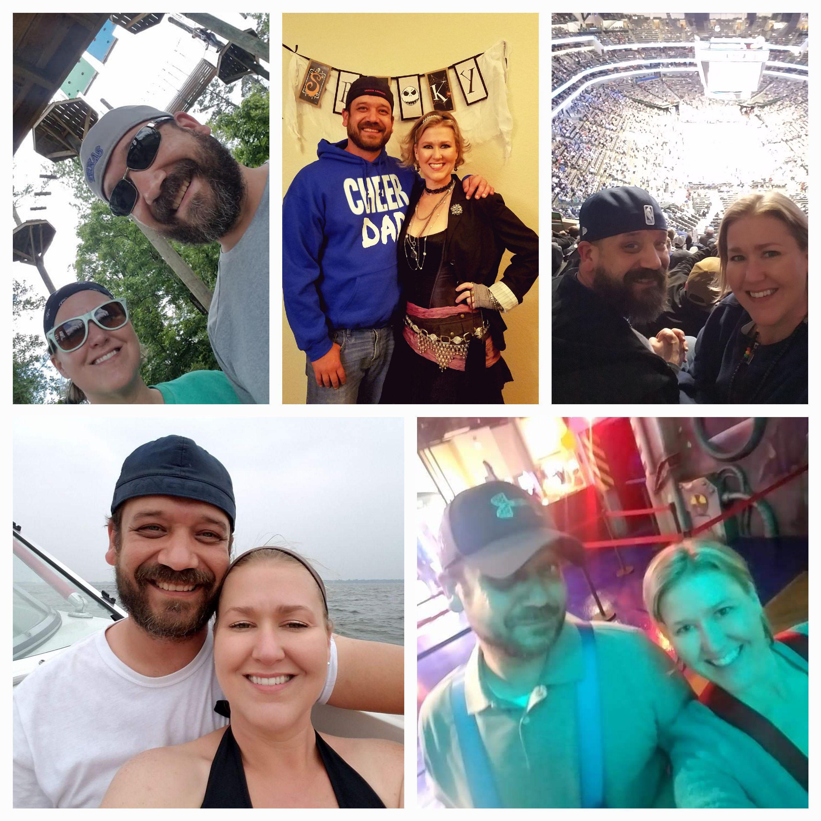 Having fun on ropes course (even with our issues of heights!), boating, Halloween, and basketball games.