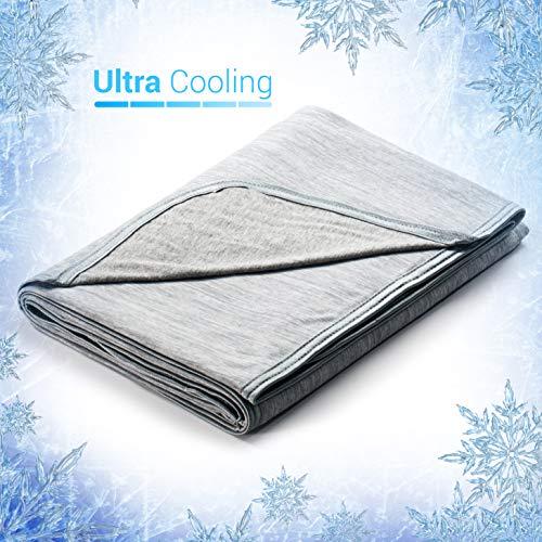 Elegear Revolutionary Cooling Blanket Absorbs Heat to Keep Adults, Children, Babies Cool on Warm Nights. Japanese Q-Max 0.4 Cooling Fiber, 100% Cotton Backing. Breathable, Comfortable, Hypo-Allergenic