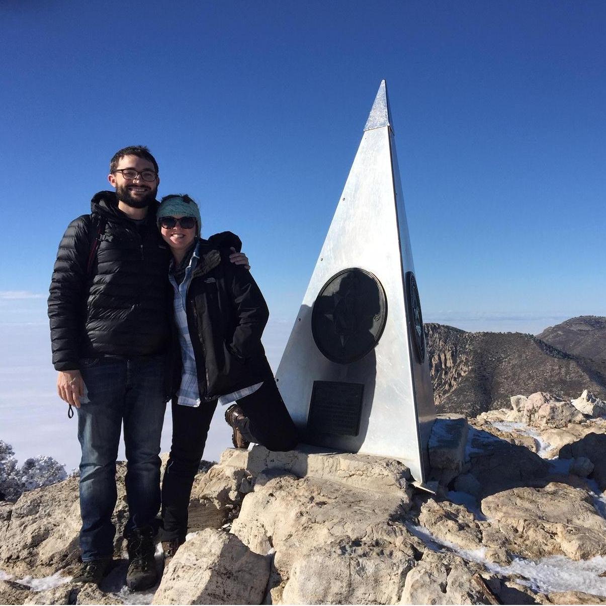Guadalupe Peak - the highest point in Texas in Guadalupe National Park