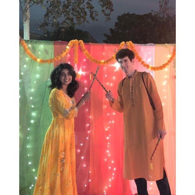 Connor gained honorary Indian status at garba night!