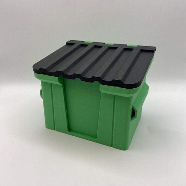 The DUMPSTER Box and Trays - Magic the Gathering EDH Commander 3D Printed Magnetic Deck Box and Tray