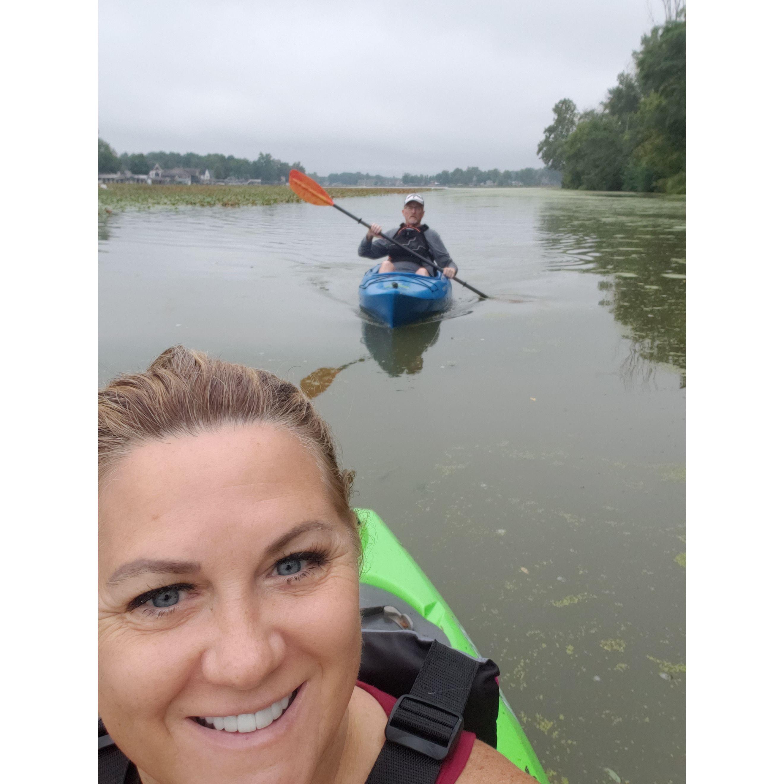 Kayaking on Indian Lake, Ohio