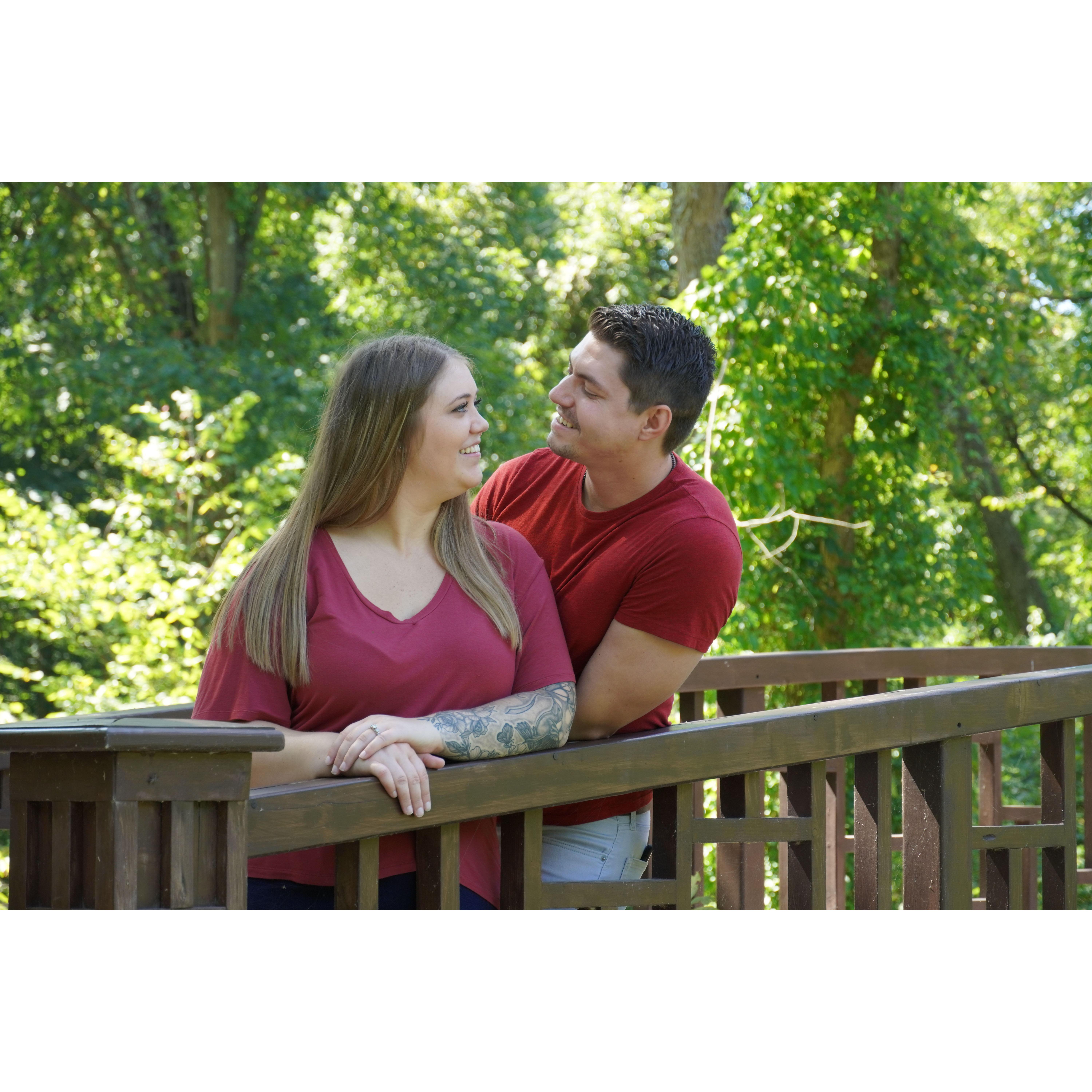 Engagement Photo at Botanical Gardens