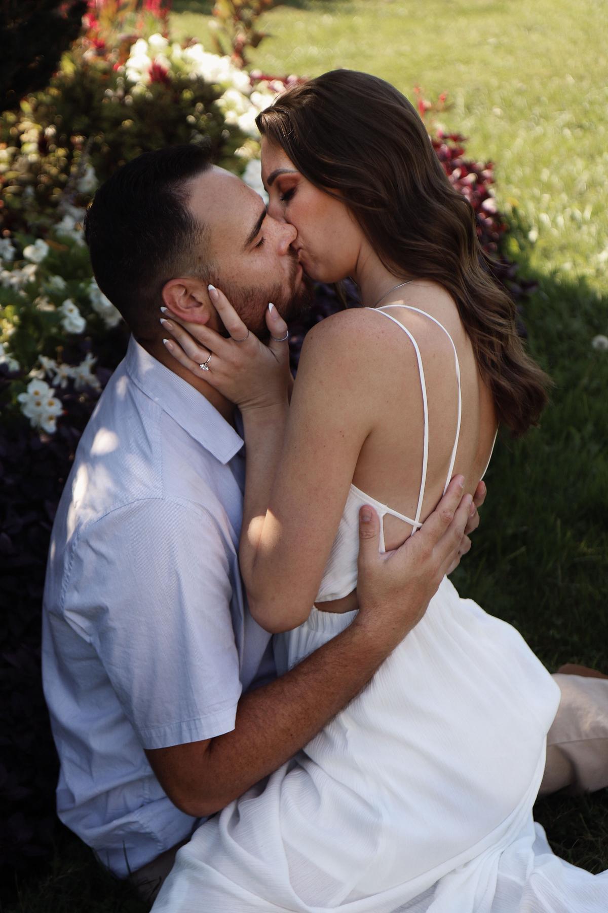 Fun Fact: We had to reschedule our engagement pictures bc Aaron got a really bad hair cut two days before the shoot !!