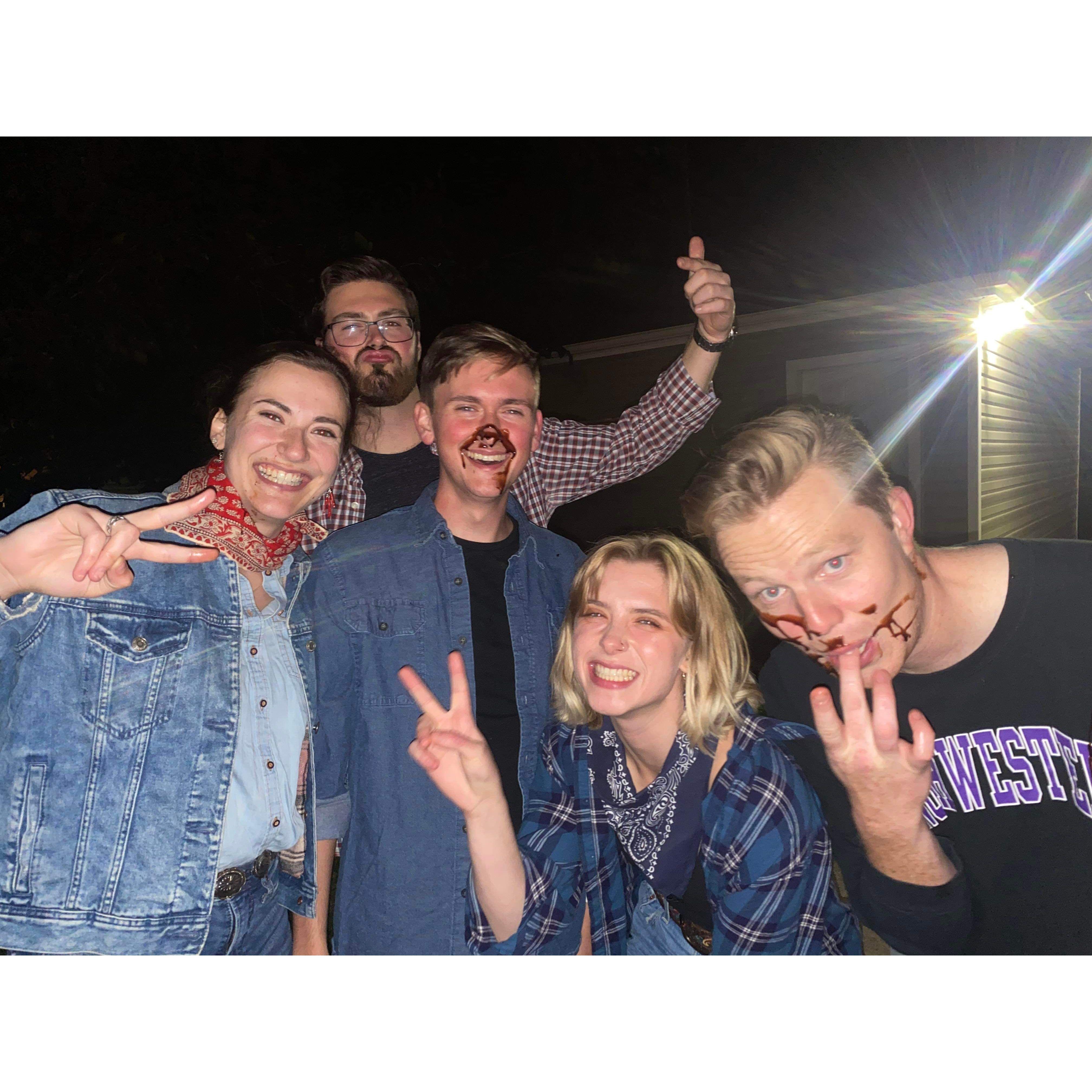 First NUTS party of year 2 of their masters degrees (B and A still aren't dating yet)