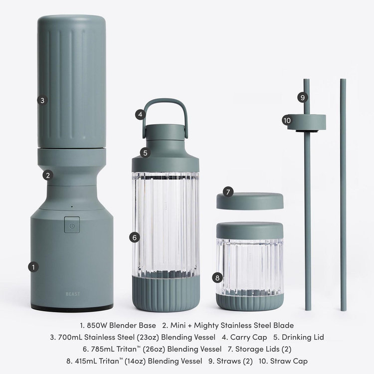 Beast Health®, Mighty 850 Stainless Steel Blender | Zola