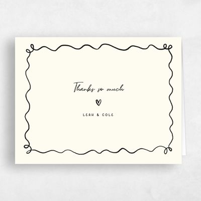 Light Butter, Yellow Wedding Thank You - Nesso Landscape