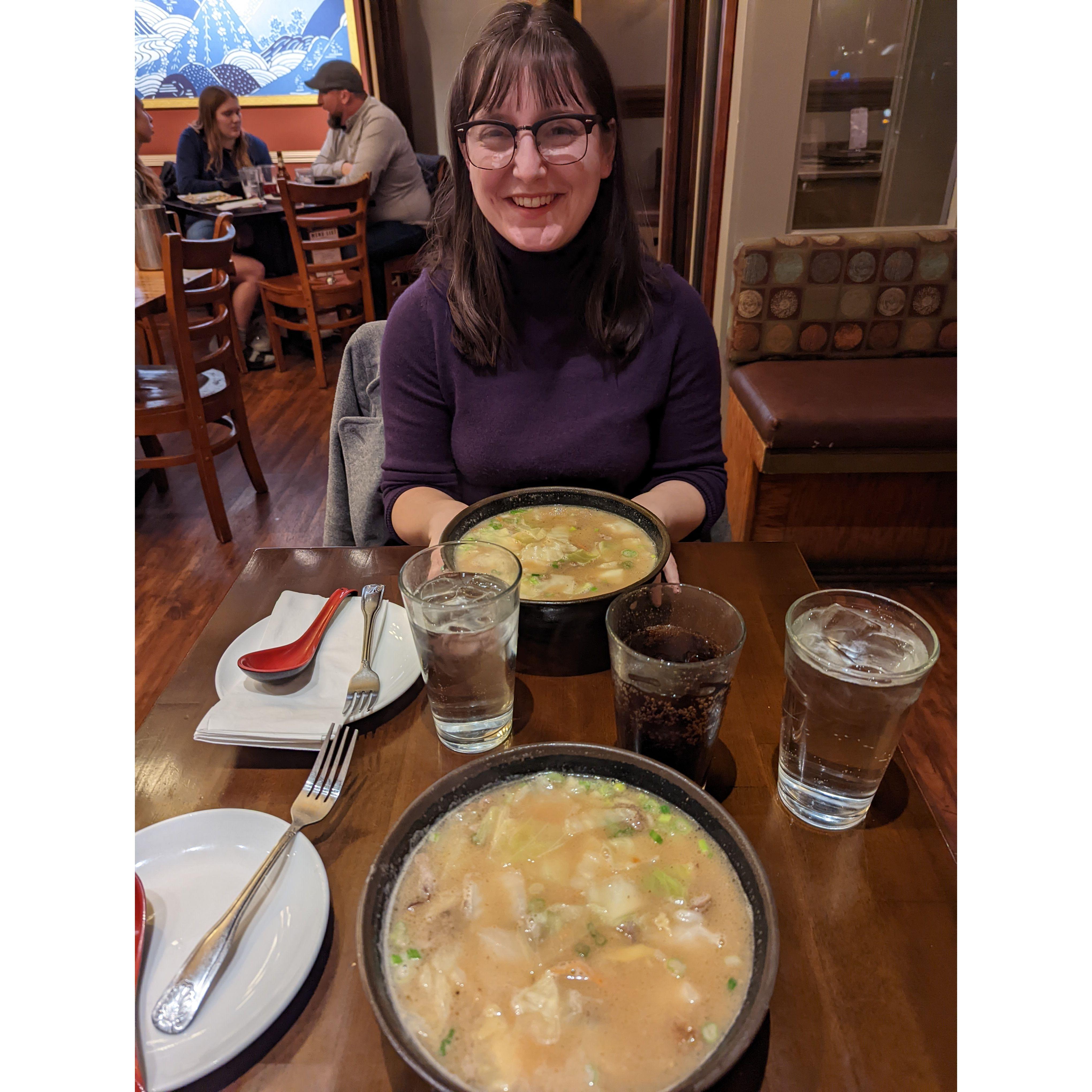 The site of our first date (Furoshiki in Rochester)