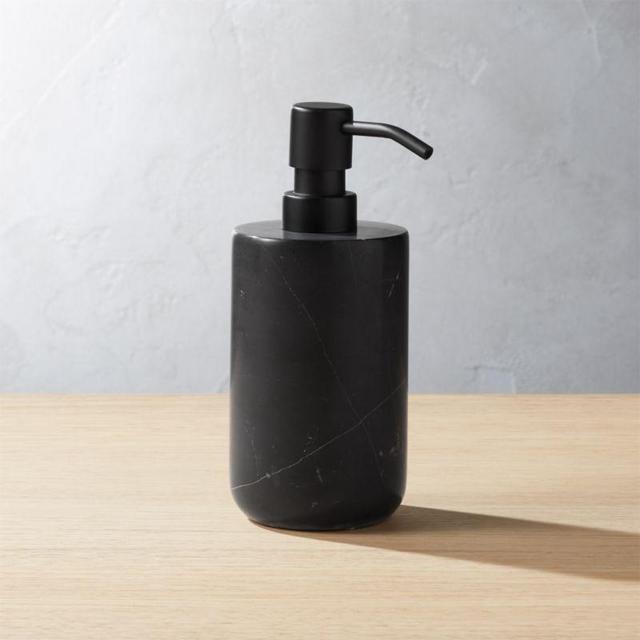 CB2 Nexus Black Marble Soap Pump