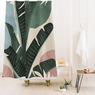 Marta Barragan Camarasa Modern Jungle Shapes Shower Curtain