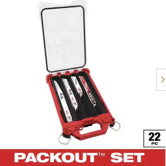 Packout Sawzall Blade Set - 22 pieces